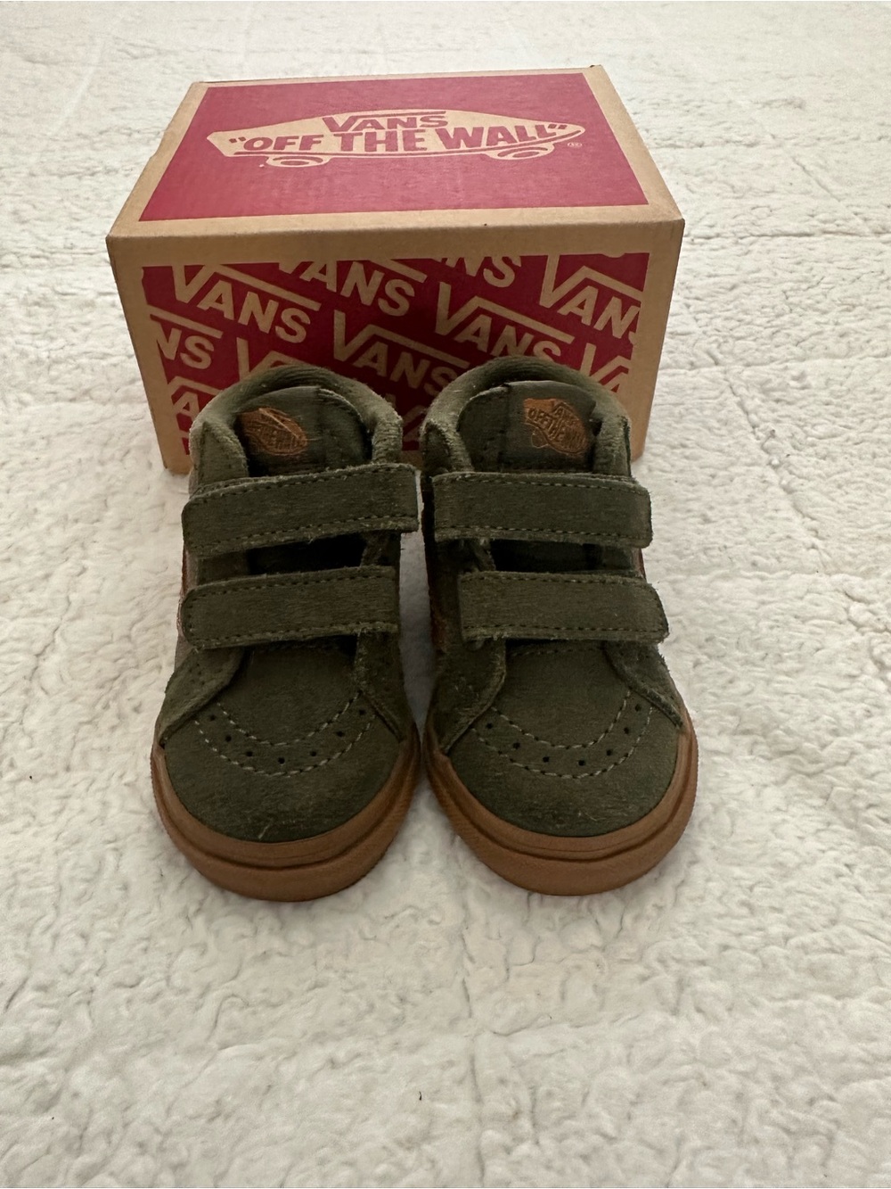 Vans Toddler Shoes in Olive